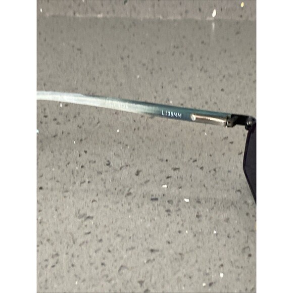 COLE HAAN CH1022 II Eyeglasses Frames ONLY 53-16-135 Black/Blue Teal Marble - Picture 8 of 8